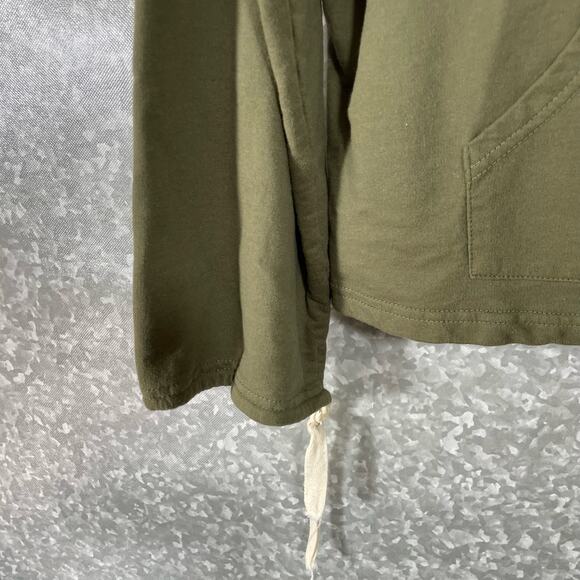 Zaful Women's Army Green Plus Size Cropped Sweatshirt - Size 3X - Cowl Neck Top - Picture 4 of 8